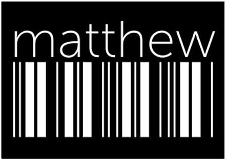 Teeburon Matthew Lower Barcode Sticker Pack x4 6 x4