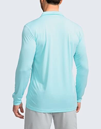 Camisa de pólo masculino Camisas de golfe de manga comprida