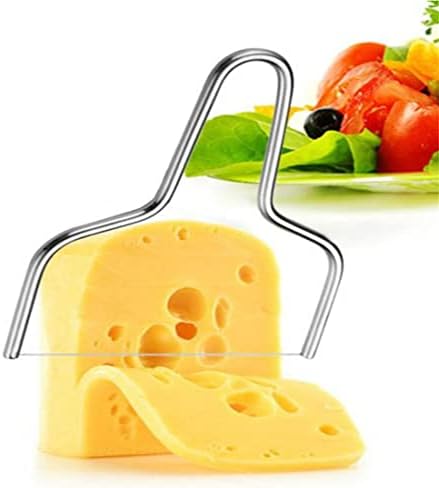 Cortador de queijo de queijo de queijo cnyejqjc, cortadores de queijo de queijo de aço inoxidável cortadores de queijo