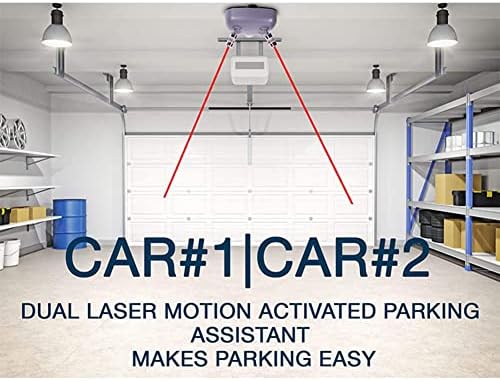 Assistente de estacionamento Tifum para estacionamento de garagem, sensor de estacionamento ajustável em 360 graus com adaptador