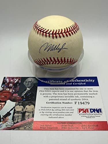 Mo Vaughn Red Sox Mets assinou o autógrafo OMLB Baseball PSA DNA *79 - Bolalls autografados