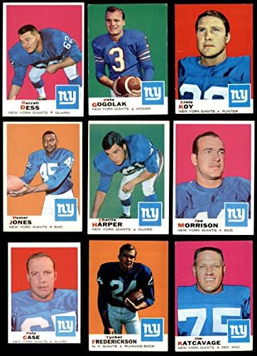 1969 Topps New York Giants Team estabeleceu o New York Giants-FB VG/EX GIANTS-FB