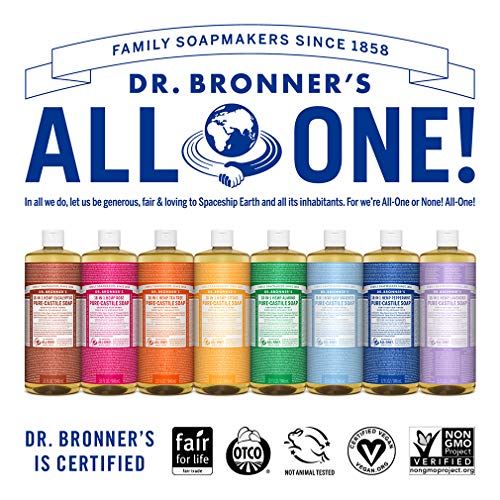 Dr. Bronner's-amêndoa de sabão líquido pura cáteis, citros e árvore de chá-feitos com óleos orgânicos, 18 em 1 Usos: