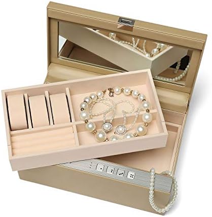 Jóias de jóias de aço sólido FiveStar para armazenamento ， Digital Combination Lock Jewelry Organizador de segurança Gabinete seguro