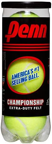 Bolas de tênis do Campeonato Penn - Bolas de tênis pressurizadas com dever extra - 24 latas, 72 bolas