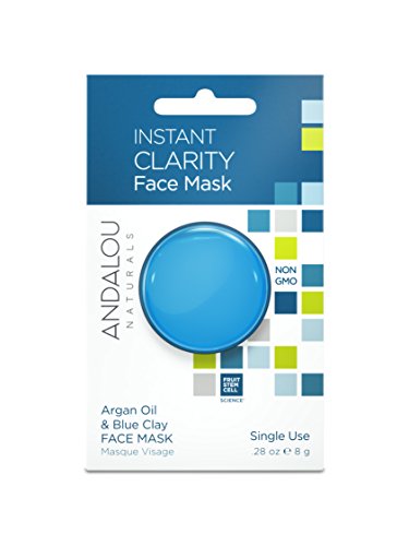 Andalou Naturals Clarity Instant Clarity Oil & Blue Clay Mask POD, 0,28 onça