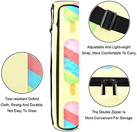 Transportadora de saco de tapete de ioga com alça de ombro ajustável, saco de transporte de ioga de ioga para homens homens coloridos