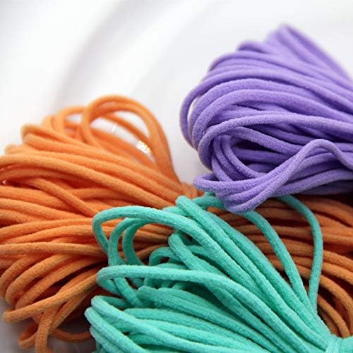 Irisgardenn 10 Yards 3/4mm de corda elástica de corda de borracha de borracha de corda de borracha pendurada cinto de corda de corda