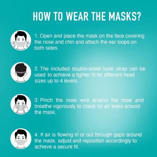 Dr. SY Máscaras Face EN149, Máscaras de proteção confortáveis ​​respiráveis ​​| Máscara de segurança confortável,