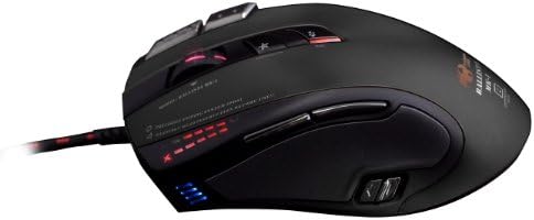 Shogun Bros. Ballista MK -I 82 Wired Pro 8200DPI Commander Series Gaming Mouse - Knight Black