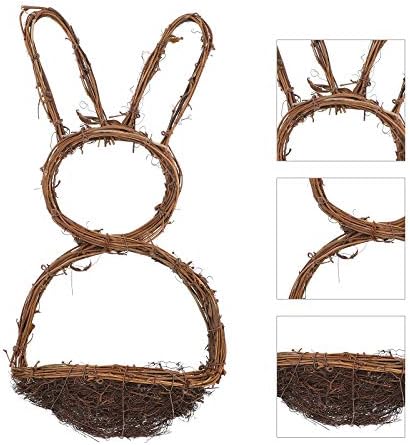 PartyKindom 1 PC Rabbit Shape Flor Basket Casket