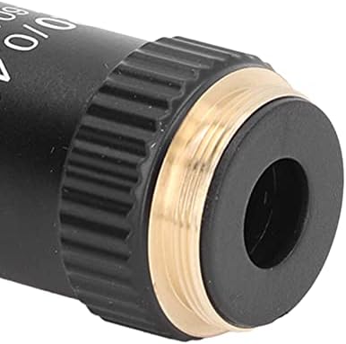 Objetivo acromático, lente de microscópio cromada de latão, interface 20x de 20,2 mm Lente objetiva do microscópio para laboratório