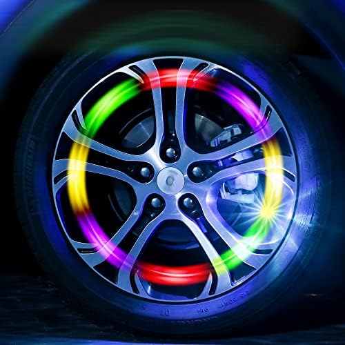 Luzes LED multicoloras da válvula de pneus Xtreme, trabalha com bicicletas, carros e motocicletas, ativadas durante a noite,