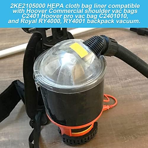 Pano de saco de filtro de vácuo Hepa 2Ke2105000 Substituição de embalagem para pó de vácuo Hoover ombro Pro Vac.