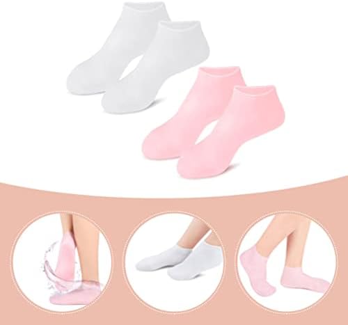 Fomiyes Meias femininas Pedicure Foot Spa 2 Pares Meias hidratantes Meias para melhorar as meias de meias de spa de meias para homens para homens meias de pé feminino de pé de mulher