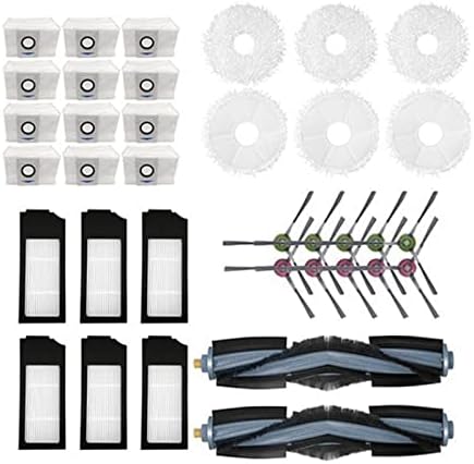 Acessórios de pano de pano de pano de filtro lateral e poeira compatíveis com ecovacs deebot x1 omni turbo aspirador