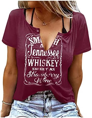 Suave como uísque do Tennessee doce como camisa de vinho de morango feminino sexy com-deco