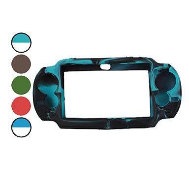Ningb Dual Color Protective Silicon Case for PS Vita, Blue
