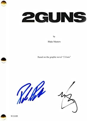 Paula Patton e Mark Wahlberg assinaram o Autograph 2 Guns Script Full Movie - estrelado por Denzel Washington