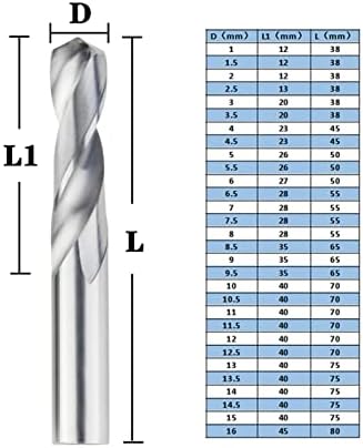 Perfuração da indústria de madeira broca de tungstênio sólido exercícios de carboneto para exercícios de torção de carboneto CNC 1,0-20mm exercícios de metalworking de metal