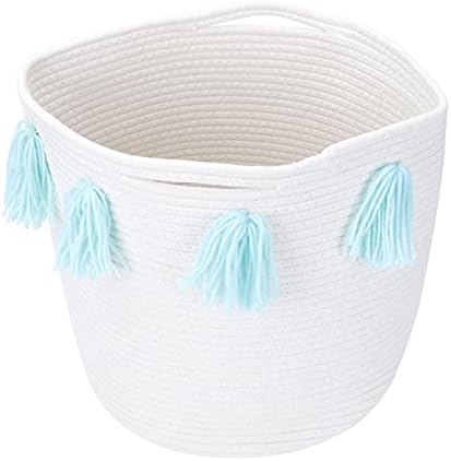 Cesto de corda de cesta de armazenamento de brinquedos de cabilock com berçário cesto cesto de cesta de algodão cesta de plantas