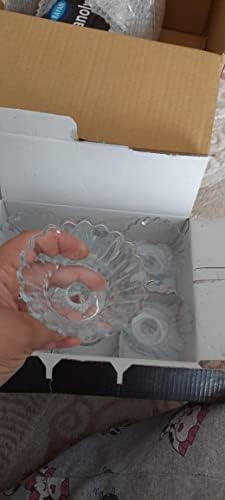 Crystal Glass Footed Lokumluk Confeção Tk 6, 6 Número de suas peças, Móveis de Confeção de Mobiliário Home Kitchen