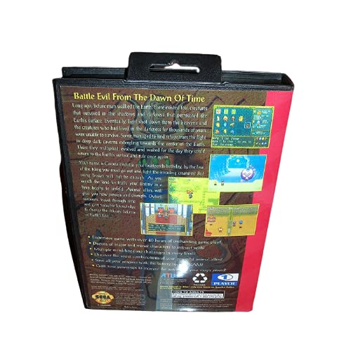 Aditi Crusader of Center US Cover com caixa e manual para sega megadrive Gênesis Console de videogame de 16 bits cartão MD
