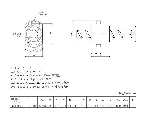 Parafuso de bola de chumbo de dez altos peças CNC SFE1616 NOT, 1PCS PARAFF parafuso + 1pcs porca + sem usinagem final, diâmetro 16 mm de chumbo 16 mm 650 mm