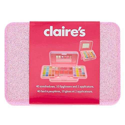 Conjunto de maquiagem de glitter rosa de Claire