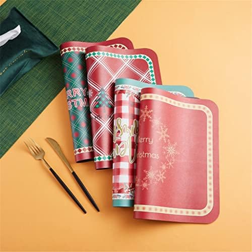 GENIGW 6 PCS Couro Retro Placemat Table Napkin Dinner Dinner Dank On Table Tonela Towhoth Christmas Decoration for Home