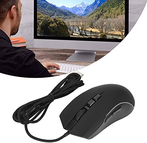 Mouse USB, jogador de mouse de mouse para jogos para a escola de escritório em casa