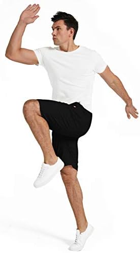 Shorts masculinos de kuyigo bolsos de cordão casual com cintura elástica grande e alta shorts de praia