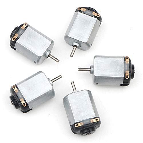 5pcs 130 Motor de hobby pequeno DC 1-6V 18000RPM de alta velocidade Motor Motor Motor Montagem Suporte e 3 palhetas hélices