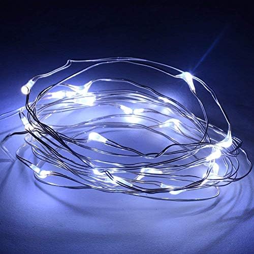 3m/10ft 30 Micro White LED Battery Operou LED Fairy String Lights