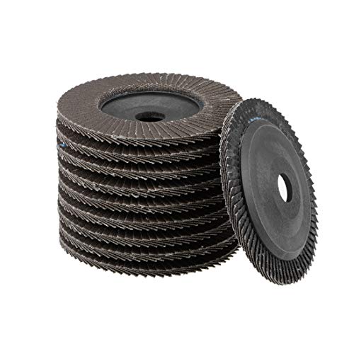 disco de retalho UXCELL, 60-GRITS 4 x 5/8 Abrasivo Roda abrasa Landing Disc Disc Oxide 10pcs