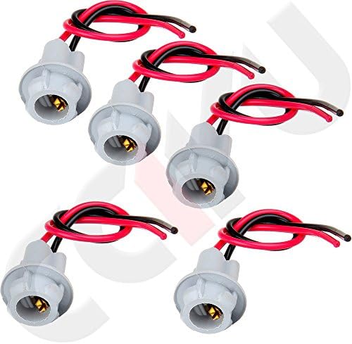 Luzes de marcador 5 T10 Sockets de plugue de substituição Firação de fiação de fiação de fiação para o teto de cabine Running