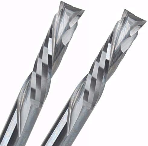 Ferramentas de corte XMeifeits 1pc 10x42mm para baixo corte de 2 flauta em espiral moinho de carboneto, cortador de moagem CNC,