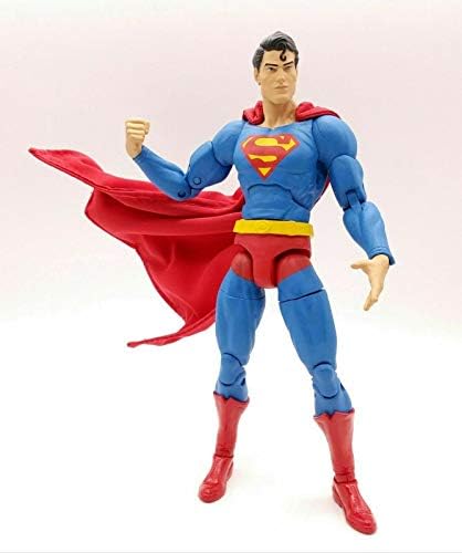 Figlot 1/12 escala em escala com capa vermelha com fio para matel, ícone DC, neca superman figura