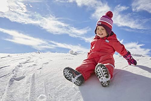 LEGO Vestem o traje de neve de esqui com as crianças com tiras de pé, rosa escuro, 10 anos