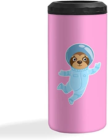 Espaço Sleth isolado Slim CAN mais refrescante - Lata de animais mais refrigerada - Astronauta Slim Isolle lata mais refrigerada