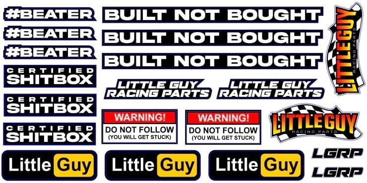 Little Guy Racing Gripper LG3 pneus de 1,0 polegadas compatíveis com 1/24 RC Axial Scx24, RGT, Elemento, Enduro, Uruav, Black,