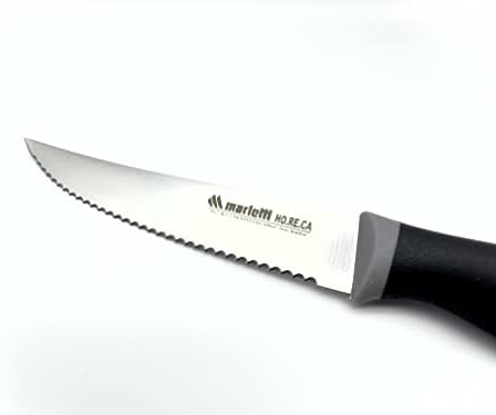 Marietti-faca de bife de 4,3 polegadas conjunto italiano de 3 faca de churrasco serrilhada em aço inoxidável Coltello Bistecca