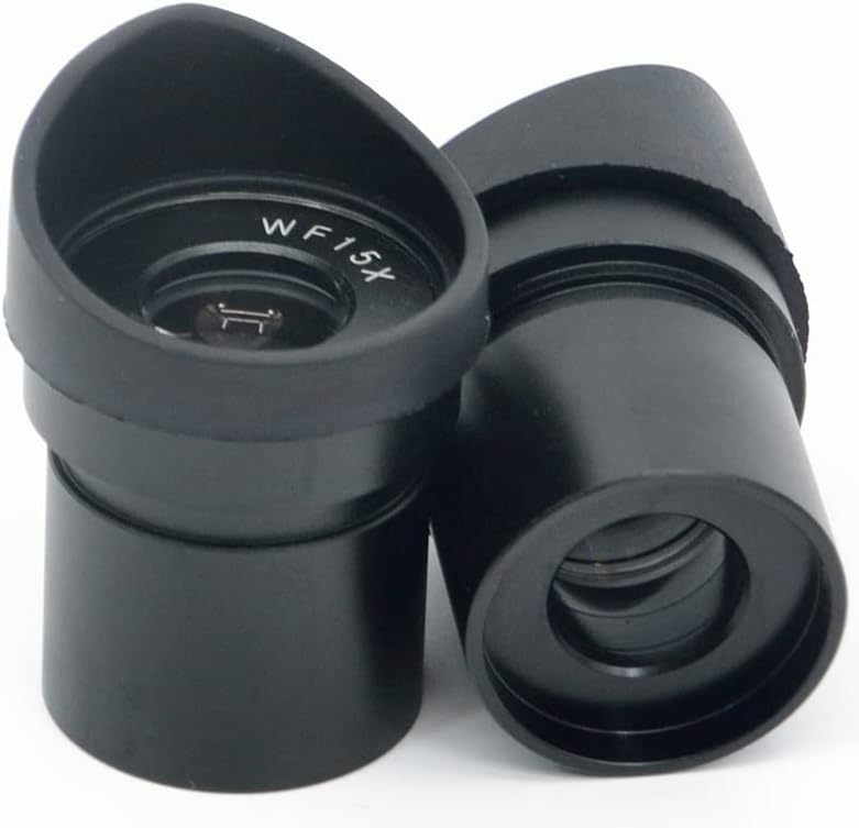 Microscópio de laboratório Par de equipamentos de campo Widefield WF10X 15X 20X Microscópio oculares 30 mm com acessórios de microscópio de lente amplo angular dos óculos