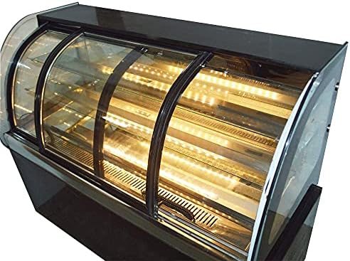 INTBUYY 36 '' bancada Refrigerada Showcase Stamish Exibir Exibição de vidro Exibição de vidro Vidro 220V