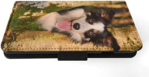 Border Collie Dog 14 Flip Wallet Telefone Capa para Samsung Galaxy S20 Ultra