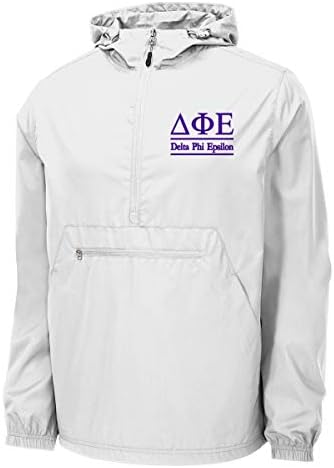 Delta Phi Epsilon Windbreaker - Jaqueta de Pullover Anorak - Better Zip