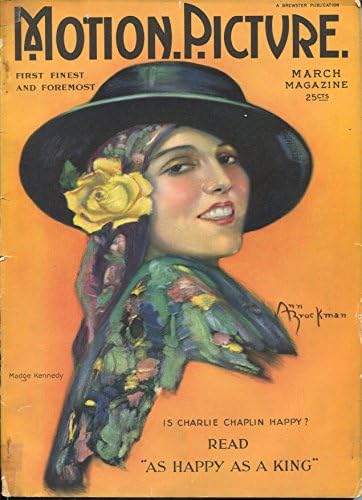 Motion Picture 3/1925-Madge Kennedy-Charlie Chaplin Tom Mix-Mary Pickford-G/VG