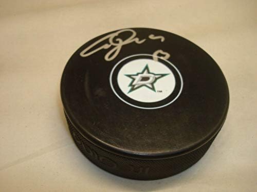 Ales Hemsky assinou Dallas Stars Hockey Puck autografado 1a - Pucks autografados da NHL