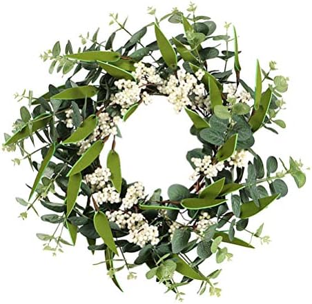 PretyZoom Artificial Leaf Holding Wreath Festival Garland Wall Decor Decor Supplies de festa