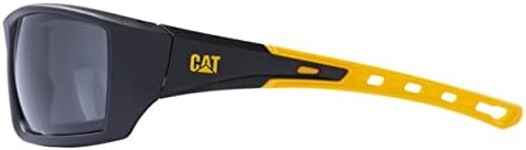 Caterpillar Planer 104-AF Glasses, preto/amarelo, lente de fumaça